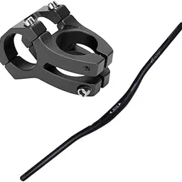 FASTPED Bicycle Handle Stem 31.8mm with 31.8mm Aluminum Alloy MTB Handlebar Riser Bar for Mountain Bike 720/780MM alloy handle bar & stem combo (Black) quality product-picture-11