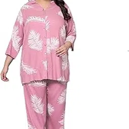 indietoga Women's Plus Sizes Rayon Printed Coords Set for Women Western| (2XL to 7XL)-picture-10