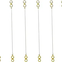 jewelopia Invisible Kaan Chain Transparent Flexible Stretchable Elastic Ear chain | Champaswaralu Adjustable for Heavy Earrings | Support Ear Chains for Women and Girls (3 Pair)-picture-53