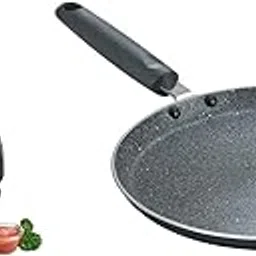 Prestige PSMFD 01 800W Sandwich Maker ( Black ) & Prestige Omega Deluxe Granite Dosa Tawa, 28 cm, Black-picture-37