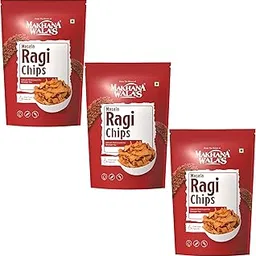 Masala Ragi Chips | Gluten-Free, High-Fiber, Low-Calorie Snack | Pack of 3 (55g Each) | Healthy & Crunchy Snack for On-the-Go, Office & Travel-picture-71