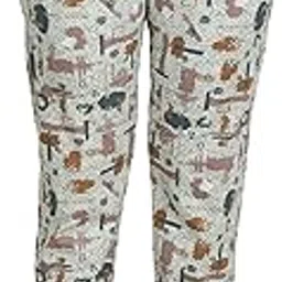 athome Women's Cotton Lounge Pants | Relaxed Fit Printed Pajama Bottoms with Drawstring Waist |Stylish Printed Sleepwear & Casual Wear | Comfortable Everyday Bottoms with Pockets-picture-11