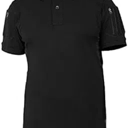 indian sports gear Tactical Polo Neck with Front Buttons, Zipper & Velcro Pockets - Comfortable & Breathable for All Seasons-picture-36