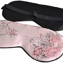 UJEAVETTE 10 Silk Sleep Masks Eye Shade Cover Eyepatch Blindfold Travel Sleep Aid Pink-picture-34