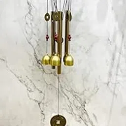 Chinese Lucky Wind Chimes Metal Church Bell Outdoor Garden Decor 10 Tubes| Wind Chime |Wind Bell |Chain Chimes |Charm Chime Bells for Home Beautiful-picture-34