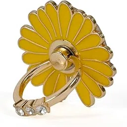 KolorFish Glitter Bling Mobile Phone Ring Stand Holder Magnetic Finger Grip Kickstand for All Smartphone (Sunflower Yellow)-picture-21