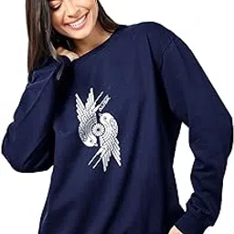 enitor Original Fleece Crafted Round Neck Sweatshirt Women's ||Oversize Winter Sweatshirts-picture-17