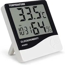 Advance Digital Air Humidity Meter With Temperature Sensor and Clock LCD Display-picture-13