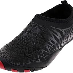 ivelect Water Shoes Aqua Socks Yoga Exercise Pool Beach Swim Slip On Black 39-40-picture-42