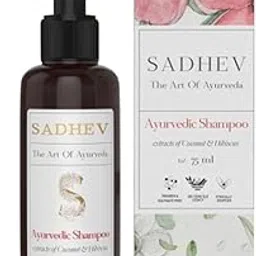 Sadhev Ayurvedic Shampoo With Bhringraj, Hibiscus, Amla | Controls Hairfall, Stimulates Hair Regrowth | For Dry & Frizzy Hair | Adds Volume & Shine (75 ml)-image-26