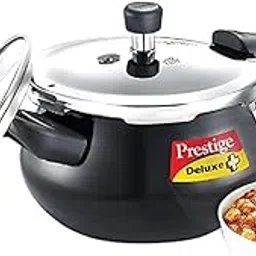 Prestige Deluxe Duo Plus Hard Anodised Outer Lid Handi Pressure Cooker With Stainless Steel Lid 3.0 Liters and Glass lid-picture-14