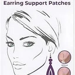 Earring Support Patches | Eliminates the Look of Torn or Stretched Piercings | Invisibe Earring Ear Support Patches | Protects Healthy Ear Lobes from Tearing | Clear & Latex-Free -100 patch-picture-16