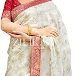 flosive Banarasi Kanjivaram Silk Saree for Women | Wedding & with Rich Zari Work-picture-34