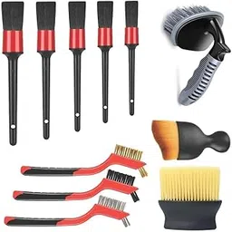 Car Detailing Brush Set, 11Pcs Car Detailing Kit Includes Car Interior Detailing Brushes, Car Wheel & Tire Brush for Rim Cleaner, Car Cleaning Brush for Dust, Engine Brush, Air Vent Brush-picture-28