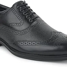 Fortune HOL-125E – Premium Leather Oxford Brogue Lacing Formal Shoes – Stylish, Cushioned & Non-Slip – Business, Wedding, Office Wear – Black, Brown, Tan – Shoes for Men Formal-image-5