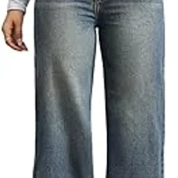 steple denims Women's High Rise Non Lycra Baggy Fit Solid Jeans-picture-50