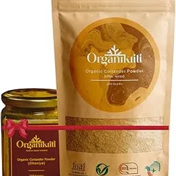 Organikriti Organic Coriander (Dhaniya) Powder - 300 GM (Pack of 1x100 GM) (Pack of 1x200 GM) | Vegan, Gluten Free and NO Additives | Natural, Color Free | Rich in Flavour And Aroma |-picture-28