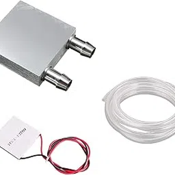 INVENTO 1Pcs Peltier Aluminum Water Cooling Block 40x40x12mm + Tec1 12715 Peltier Module + 7mm PVC Tube Clear Flexible Pipe-picture-22