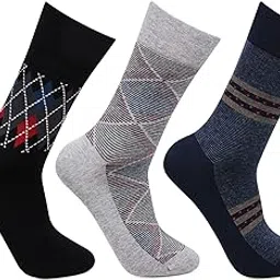 bonjour Men's Formal Full Length Business/ Office Socks - Pack Of 3-picture-30
