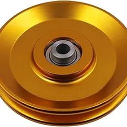 ATORSE Bearing Pulley Wheel Cable Gym Fitness Equipment Part Universal 110mm Gold-picture-25