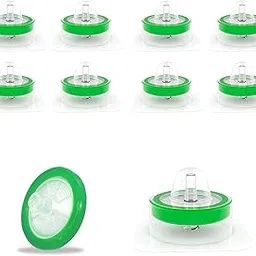 CryoKing 100Pcs Syringe Lab Filter, Sterile PES Hydrophilic Filters, 0.22um Pore Size, 13mm Membrane Diameter for Biomed Scientific Laboratory, Individually Packed-image-4