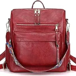 Trendy Temp Women High Qulity Fabric Multipurpose Backpack Handbag Purse, Travel Backpack Shoulder Bag for Ladies and Girls-image-3