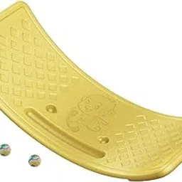 GUDMART Kids Balance Board Concentration Balance Trainer for Games Activity Twisting Yellow-picture-49