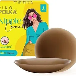 pinq polka Reusable Nipple Covers for Women |8 to 10 CM|Nipple Pasties|Seamless|Skin Friendly Adhesive|Medical Grade Silicone |Up to 12 Hrs Sticking Capacity - 2 Pcs-picture-15