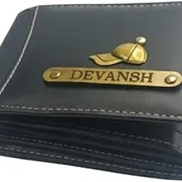 roarhide Men's Vegan Leather Personalized Customised Print Wallet with Customized Name and Your Chosen Charm| Customizable with Name & Charm | Birthday Gift for Him (Imported Wallet)-picture-30