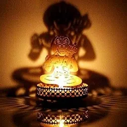 M.G.R.J Hanuman Ji Shadow Lamps tealight Candle Holder Stand for Pooja and Decorative-picture-11