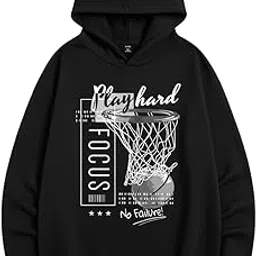 Unisex Solid Printed Hooded Sweatshirt | Men & Women Winter Pullover Hoodie | Casual Fleece Sweatshirt for Winter Wear-image-20