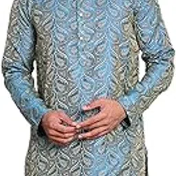 jompers Men Black Silk Blend Straight Kurtas-picture-52