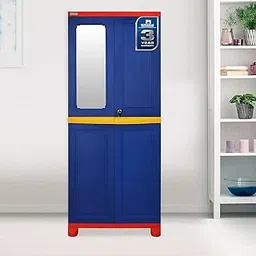 Nilkamal Freedom Big Mirror Cabinet (Pepsi Blue/Bright Red/Yellow)-picture-18