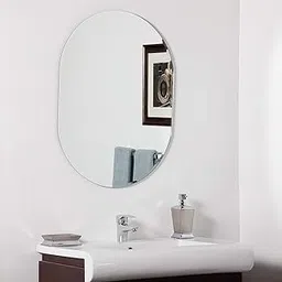 Quality Glass Glass Frameless Decorative Mirror for Wall Bathrooms in Home Decor 18 X 24 Inch QG 20-picture-26