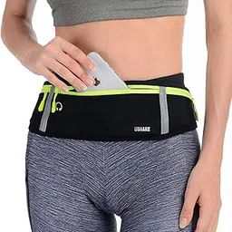 RudraLand Slim Running Belt Fanny Pack,Waist Pack Bag for Hiking Cycling Workout, Runners Belt Jogging Pocket Belt, Travelling Money Phone Holder for Running Pouch for Keys & Essentials (Light Blue)-picture-18