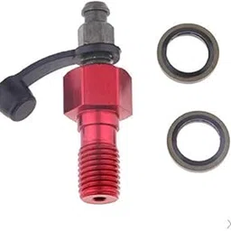 STYLEHEAVEN 2X Motorcycle Brake Caliper Banjo Bolt & Bleed Nip/Screw M10 x 1.25mm Red|Motors|Parts & Accessories|Motorcycle Parts|Brakes & Suspension|Calipers & Parts image 1