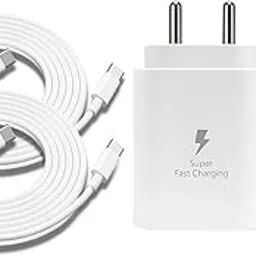 UMAKE 25W Power Delivery Charger with Dual USB-C to USB-C Cables | Fast Wall Charging Adapter | Compatible with Samsung Galaxy, iPad Pro, OnePlus, Realme and All Smartphones.-picture-32