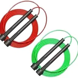 Adjustable Skipping Rope - Red/Green (Pack of 2) | Exercise Jump Rope for Fitness, Weight Loss & Daily Cardio| VE-SR-069-image-46