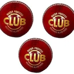 Red Leather Ball 2 Piece/Part Pack of 3 Made in Meerut-image-42