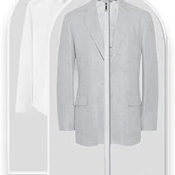 RAAHII 2 piece suit cover, Blazer cover, coat covers with zip for wardrobe storage of suit, jacket, garments, sweaters, saree, pant organizer (Pack of 2), Polyvinyl Chloride-picture-31