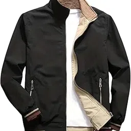 lymio Men Polyester Jackets || Bomber Jacket For Men || Lightweight Outwear Sportswear Bomber Standard Length Jacket (J4-6)-picture-36