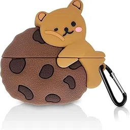 LATALI Cartoon Silicone Case Compatible with Apple AirPods Pro 2 Case Cover – Cute 3D Shockproof 360° Protective Skin Cover with Keychain | AirPods Pro 2nd Gen Case (Cookie Bear)-image-70