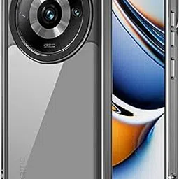 amazon basics Back Case Cover for Realme 11 Pro 5G (TPU + PC_Translucent Black)-picture-26