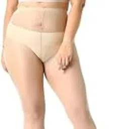 neska moda Women & Girls Premium Plus Size/Over Size Transparent Nylon Grey Panty Hose Stockings (Waist Size: 36 to 46 inches)-picture-30