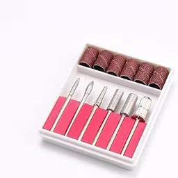 Aravli 6Pc Ceramic Nail Drill Bit Nail Art Grinding Nail Files Pedicure Electric Manicure Machine Carbide Bullet Bit Remove Nail Polish-image-40