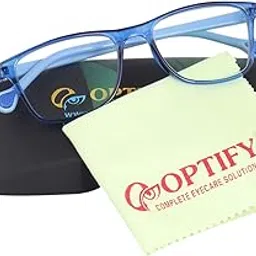 optify Optify® Blue Light Blocking Glasses for Kid UV Protection Computer Eyewear Zero Power Lens Age 5-12 Years(Blue)-picture-51