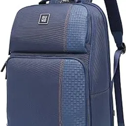 eume Zenith 24L Backpack Bag For Man| 2 Large Compartment office Laptop Backpack | Fits Up to 15.6" Laptop | Nylon and Vegan Leather | Travel Bag | Laptop Backpack For Men and Women image 1