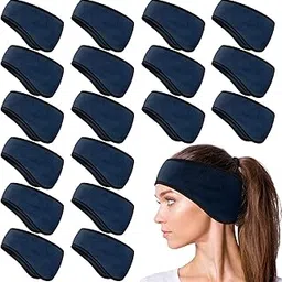 hungdao 24 Pcs Fleece Ear Warmer Headband Winter Ear Muffs Cold Weather Ear Covers for Men Women Kids Running Cycling Skiing Sports (Navy Blue)-picture-41