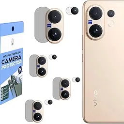 HANUTRIX™ ( Pack of 4 Camera Guard Camera Lens Protector Compatible For VIVO V60 || Unbreakable Polycarbonate Material with Easy Installation Kit-image-57