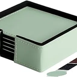 Birch & Co. Coasters - Tea Coaster - Dining Table Decor Accessories - Coster Set for Dining Table for Hot Pots - Coasters for Cups Set of 6 -Durable and Long-Lasting, Premium Finish, Mint-image-56